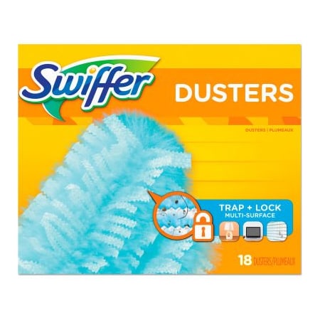 Procter & Gamble Dusters Refill, Fiber Bristle, Light Blue, 18/Box 99036BX